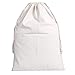 Fannybuy Santa Sack Personalized Christmas Gift Bags Large Drawstring Canvas Burlap Bag Drawstring Delivery Extra Large Size 27.5