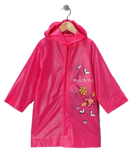 Disney Minnie Mouse Girl's Pink Rain Slicker Size Large 6/7