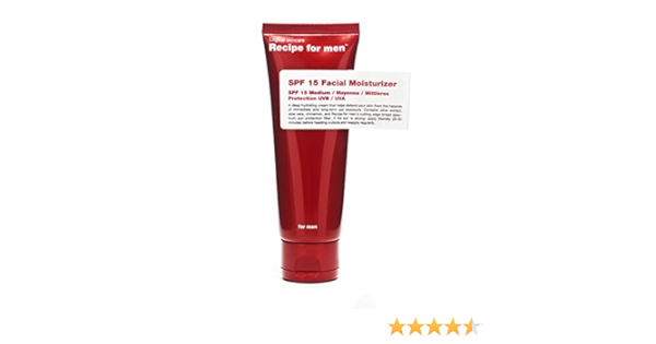 recipe for men facial moisturizer