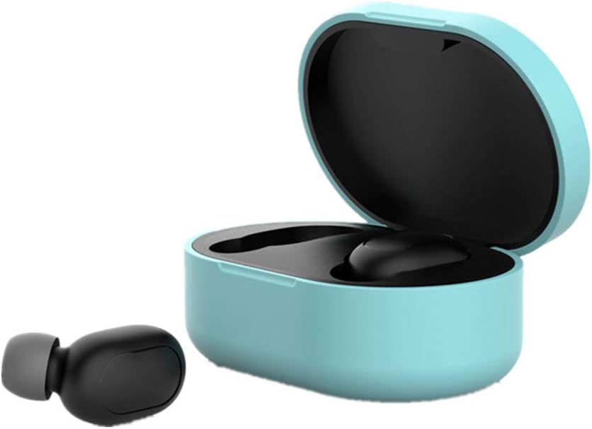 xingshengdejia Silicone Protective Cover Case for Xiaomi Redmi Airdots TWS Bluetooth Earphone Headset Silicone Skin Case Shock Proof Protective Resistant Cover