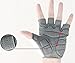 hkbayi Sport Bicycle MTB Racing Half Finger Cycling Motorcycle Gloves for Women Men M L XL winter Fingerless Leather (M)