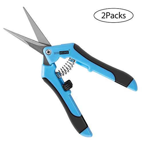 VIVOHOME Stainless Steel Hand Pruners Pruning Shears Bonsai Cutters for Gardening Potting Pack of 2