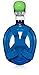 Easy Snorkel Full Face Snorkeling Mask - 180 Panoramic View for Increased Visibility, Tubeless Technology Snorkeling Gear Prevents Gag Reflex - (Blue, L/XL)