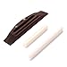 Alnicov 4 String Guitar Parts Rosewood Bridge& Saddle Nut&Shell Dot For Ukulele
