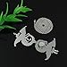 2 Pcs Mix Glowing Dragon Luminous Beads Pendant Necklace Alloy Jewelry Blue Green Linght 18 Inches