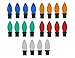 JUST BRIGHT Reflective Light Bulb Magnet Decorations, 20 Pack - Christmas Car Magnets to Decorate Your Car, Home & Any Metal Surface - Reusable Holiday Magnets for Indoor/Outdoor Use - Assorted Colors