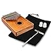 Calumet 17 Key African Kalimba Thumb Piano in White with Tuning Hammer
