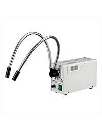 AmScope HL250 AY dual gooseneck Microscopio Estéreo de fibra óptica Luz, 150 W Fuente de luz halógenas, 110 V 120 V