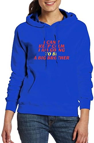 FHJFYKJNKI I Can't Keep Calm I Am Going To Be A Big Brother Women's Pocket Hoodie Sweatshirt Blouse