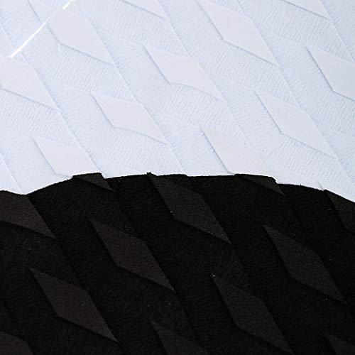 STORE-HOMER - EVA 3 piece Surfboard Traction Tail Pads Surfing Surf Deck Anti-slip Grips White Black Bodyboard Water Sports Surfing Accessory
