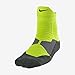Nike Hyper Elite Basketball High Quarter Socks Large (Volt/Deep Green/Iron Green)