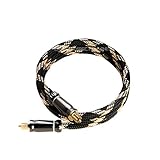 1.5FT Toslink Digital Optical Fiber Audio Cable (Male to Male), S/PDIF, DTS, Dolby, PCM, for Home Theater/Home Audio (1.5FT)