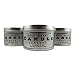 Scented Candles-Man Cave Collection-All Natural Soy Wax-SET of 3: Nag Champa, Dragons Blood, Asian Sandalwood~8 ounce Tin ~Wood Wick by Gulf Coast Candle Company