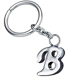 Stylish Letter B Simple Alphabet Key Ring Creative Packaging Design Box Z-322