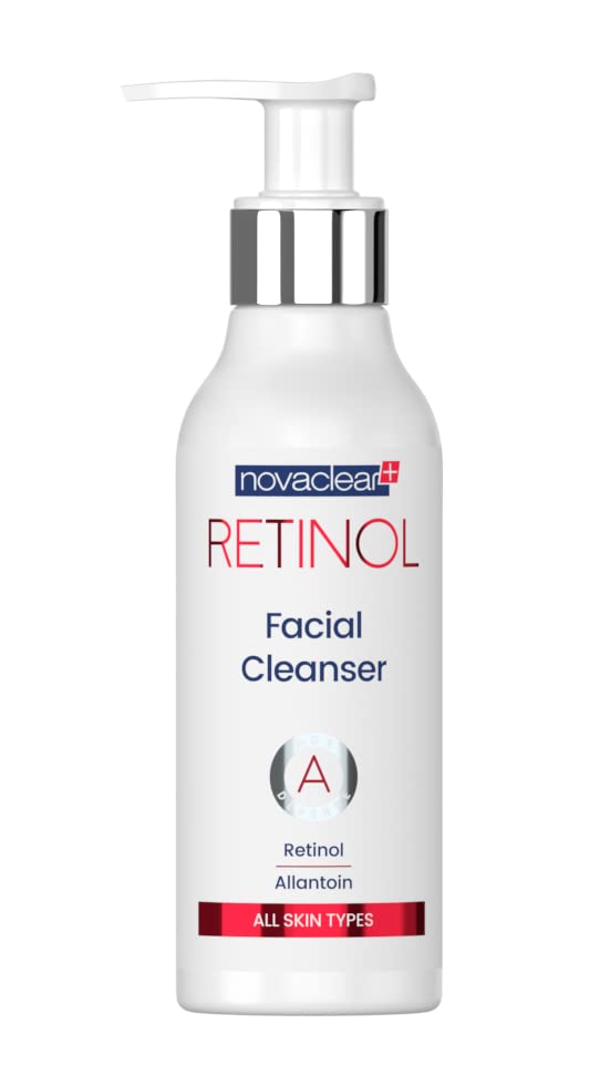Novaclear Retinol Facial Cleanser – Gentle Daily Face Wash with Retinol, Allantoin & Vitamin E for Smooth, Refreshed Skin – 150ml