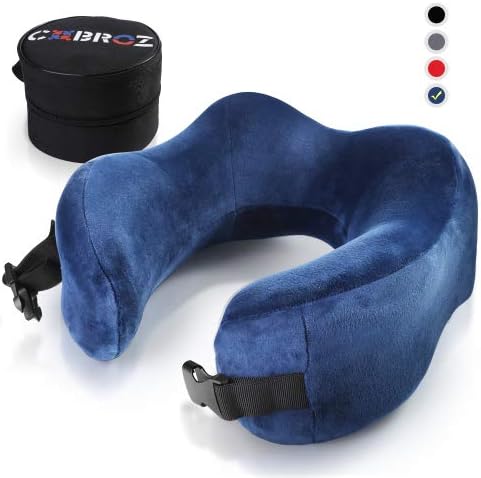 Amazon Com Cobroz Travel Pillow With Thin Back Design And