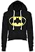 Crazy Girls Ladies Long Sleeve Mickey Mouse Batman Print Baggy Jumper Sweatshirt