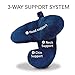 J-Pillow Travel Pillow - Chin Supporting Travel Pillows for Sleeping Airplane - Flight Pillow Supports Your Head, Neck & Chin (Blue)