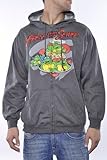 Teenage Mutant Ninja Turtles Fresh From The Sewer Hoodie Sweatshirt Charcoal (Large), Online Clothing Store