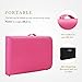 Uenjoy Massage Bed 72'' Professional Folding Massage Table 2 Fold, Basic & Portable, Pink