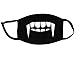 Super Hunter Outdoor Protective Cartoon Teeth Cotton Face Mouth Mask Suitable for Adults (#4 Black)