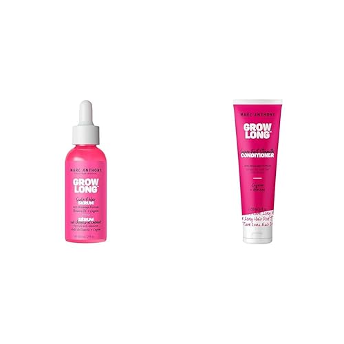Marc Anthony Grow Long Scalp & Hair Serum and 8.4 fl oz Anti-Breakage Strengthening Conditioner for Longer, Healthier Hair