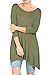 Love In Women's 3/4 Sleeve Round Neck Relaxed Drape Tunic T Shirt Top S~3XL
