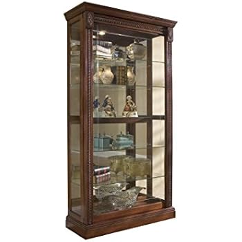 Amazon Com Pulaski Two Way Sliding Door Curio 43 By 16 By 80