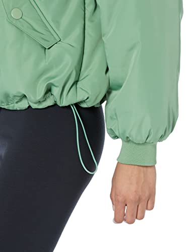 AMAZON ESSENTIALS WOMEN’S RELAXED-FIT RECYCLED POLYESTER PADDED CROPPED BOMBER JACKET (AVAILABLE IN PLUS SIZE) (PREVIOUSLY AMAZON AWARE), SAGE GREEN, 3X