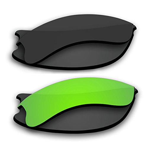 2 Pair Replacement Polarized Lenses for Oakley Flak Jacket XLJ Pack P3