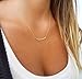 Handmade Danity Gold Filled Tube Necklace
