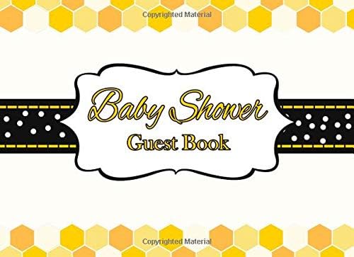 Baby Shower Guest Book: Gender Neutral Bee Advice for Parents and Gift Log