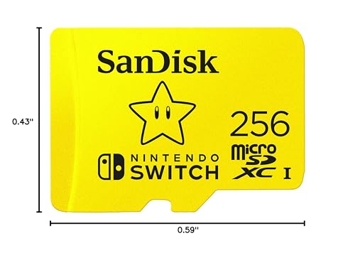 SanDisk 256GB microSDXC-Card, Licensed for Nintendo-Switch - SDSQXAO-256G-GNCZN