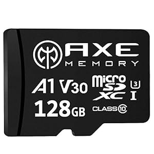 [Amazon限定ブランド] アクス 128GB microSDXCカード UHS-I U3, A1, V30, 4K Ultra HD, C10, SDアダプター付 - AXP4K128