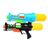 Fstop Labs Water Gun Super Soaker Blaster for Kids Squirt Games (2 Pack)