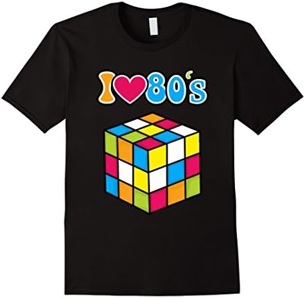 Mens I Love The 80s Shirt- 80s Clothes For Men-80s Kids T-Shirt XL Black
