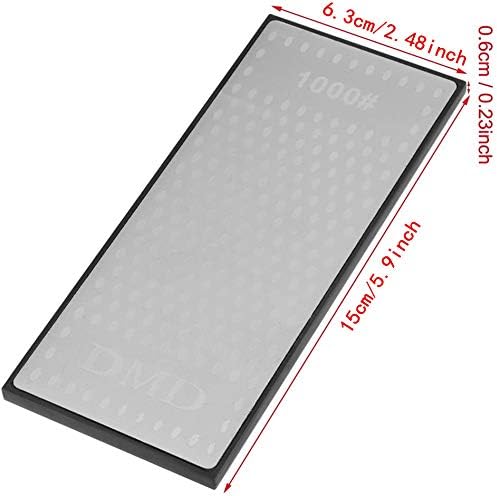 Diamond Knife Sharpener Stone, 400&1000 Grit Double Sided Whetstone Sharpener Knife Sharpening Stone Grinding Stone with Base, Fine Knife Sharpening Stone for Knifes - Image 3