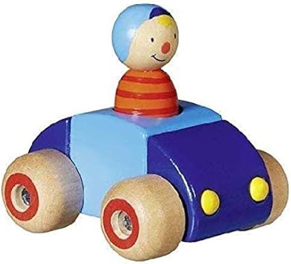 Petite Voiture En Bois Avec Personnage Amazon Fr Bebes Puericulture