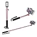 Selfie Stick Tripod, Aluminum Tripod Kit Compact Extendable Tripod with Detachable Selfie Stick for Travel with Bluetooth Remote and Phone Adapter for iPhone Smartphone and Digital Camera