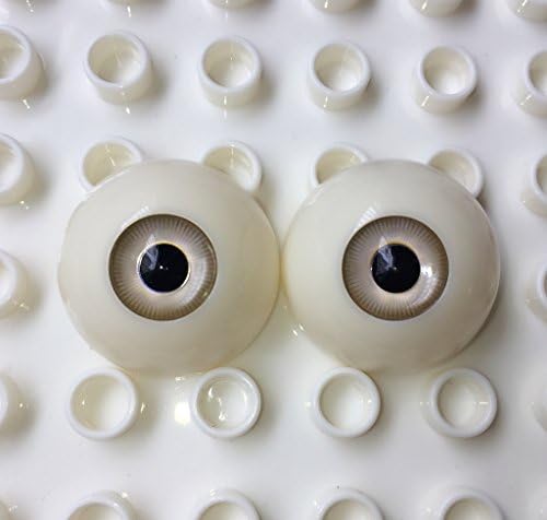 1 Pair Acrylic Half Round 30mm Brown Radiation Handmade Eyes For BJD dolls #307
