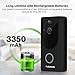 Wireless Video Doorbell FLOUREON WiFi Smart Video Doorbell Chime with 720P HD Security Camera Real-Time Video and Two-Way Talk, Night Vision, PIR Motion Detection Support APP Control