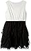 My Michelle Girls' Big Sleeveless Dress with Pleating at Neckline, Beaded Waistband, and Tiered Bottom