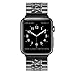 For Apple Watch Rhinestones Bands ([42mm Metal Rhinestones Bands] Black, Wrist Size 3.5