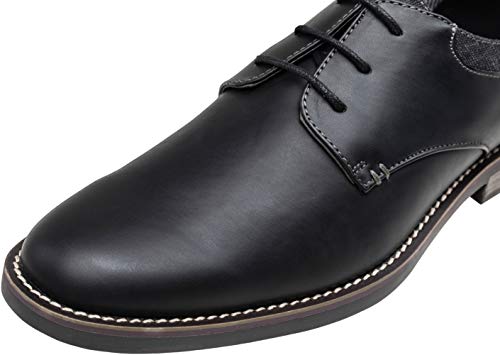 Jousen Mens Dress Shoes Retro Plain Toe 