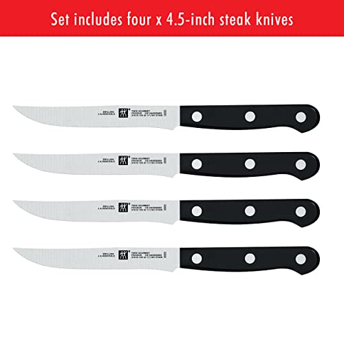 ZWILLING Steak Knife Set, 4 pc, black Pricepulse