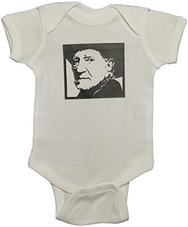 Mari Kyrios Creations Willie Ponytail Nelson Onesie Baby Folk Rock &amp; Roll Romper Jumper Bodysuit by (9-12 Months)
