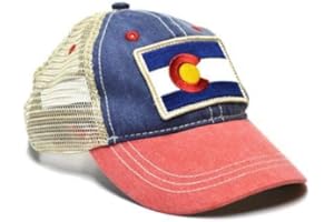YOCOLORADO Kids' Vintage Colorado Flag Patch Hat