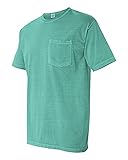 Comfort Colors Men's Pigment-dyed Shirt 6030 (L, Lagoon)
