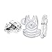 EASTON THE FUNDAMENTAL BY JEN SCHRO Female Catchers Protective Box Set | Large | White | 2020 | Helmet & Steel Cage | Chest Protector - Breathable & Lightweight | Leg Guards - Extra Inner Knee Foam