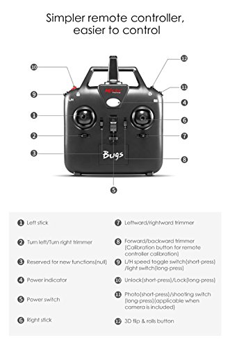 Littleice-MJX-B6-Bugs-6-Drone-RC-RTF-Brushless-58G-FPV720P-Camera-Capacity-Battery-Remote-Control-Racing-Quadcopter-Drone
